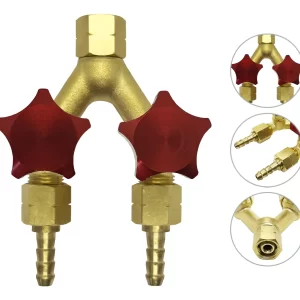 Saída dupla em Y para gás Acetileno