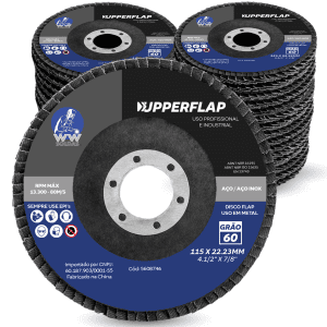 DISCO DE CORTE 115X22 GR 60 UPPERFLAP ALUMÍNIO WWSOLDAS